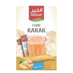 الخير شاي كرك بالزنجبيل بدون سكر 15 جرام * 12 عود