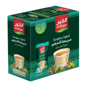 قهوة سعودية سريعة التحضير بالهيل من الخير 30 جرام * 10 اعواد
