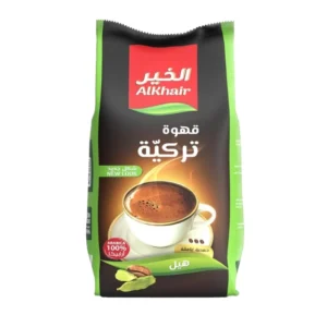 الخير ﻗﻬﻮة ﺗﺮﻛﻴﺔ ﺣﻤﺼﺔ ﻏﺎﻣﻘﺔ ﺑﺎﻟﻬﻴﻞ 200 جرام